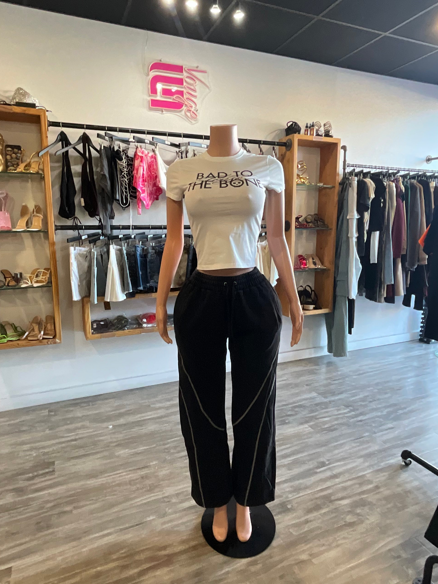 Vogue Washed Lounge Pant - Black