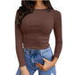 Vogue Women’s Slim Fit Longsleeve Shirt (brown)