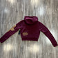 ED HARDY HOODIE (burgundy)