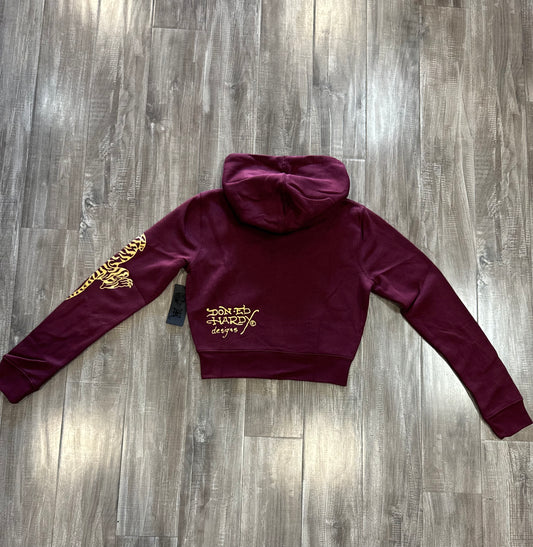 ED HARDY HOODIE (burgundy)