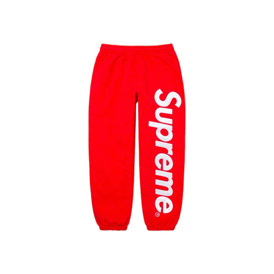 SUPREME Satin Applique Sweatpant (red)