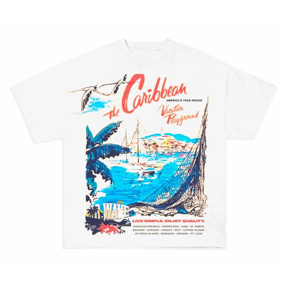 Mr.Wave CARIBBEAN TEE (White)