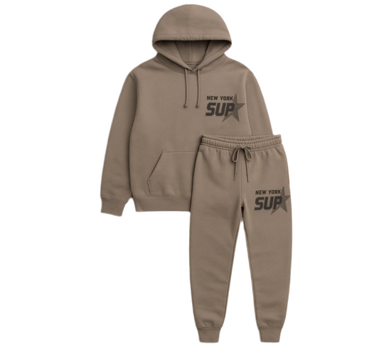 SUP BROWN SWEATSUIT