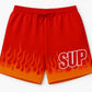 SUP Red Flames Shorts