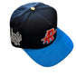 ROUGHPLAY Black and Blue Orange Logo Hat