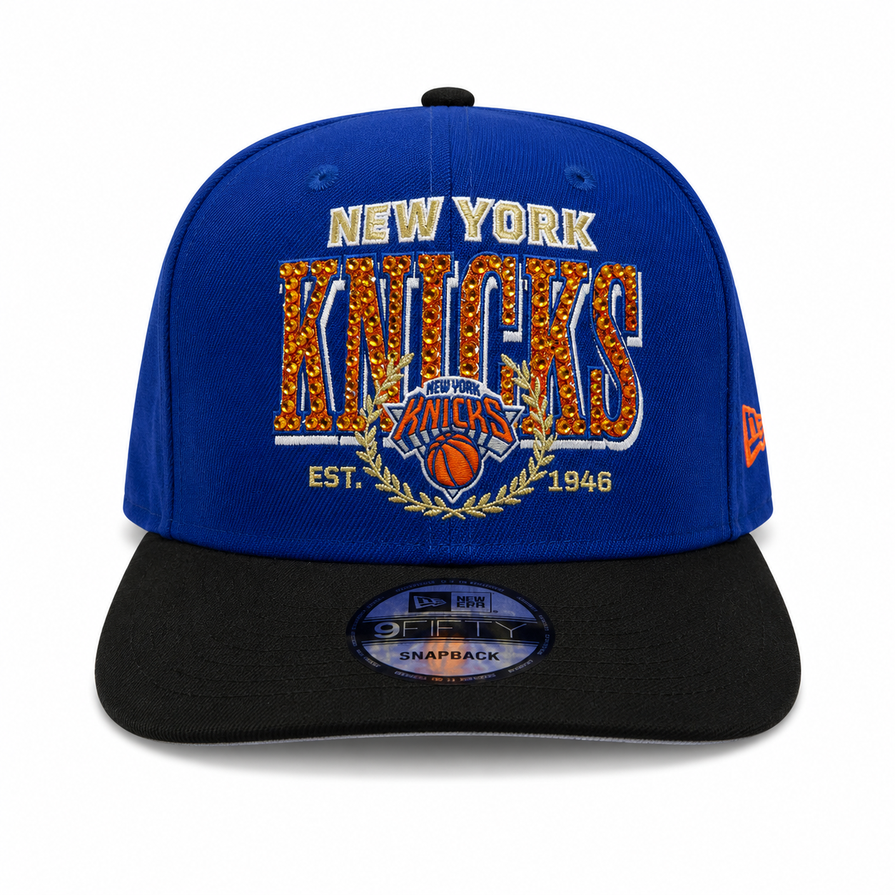 Polanco Caps New York Knicks Iced-Out Blue Hat