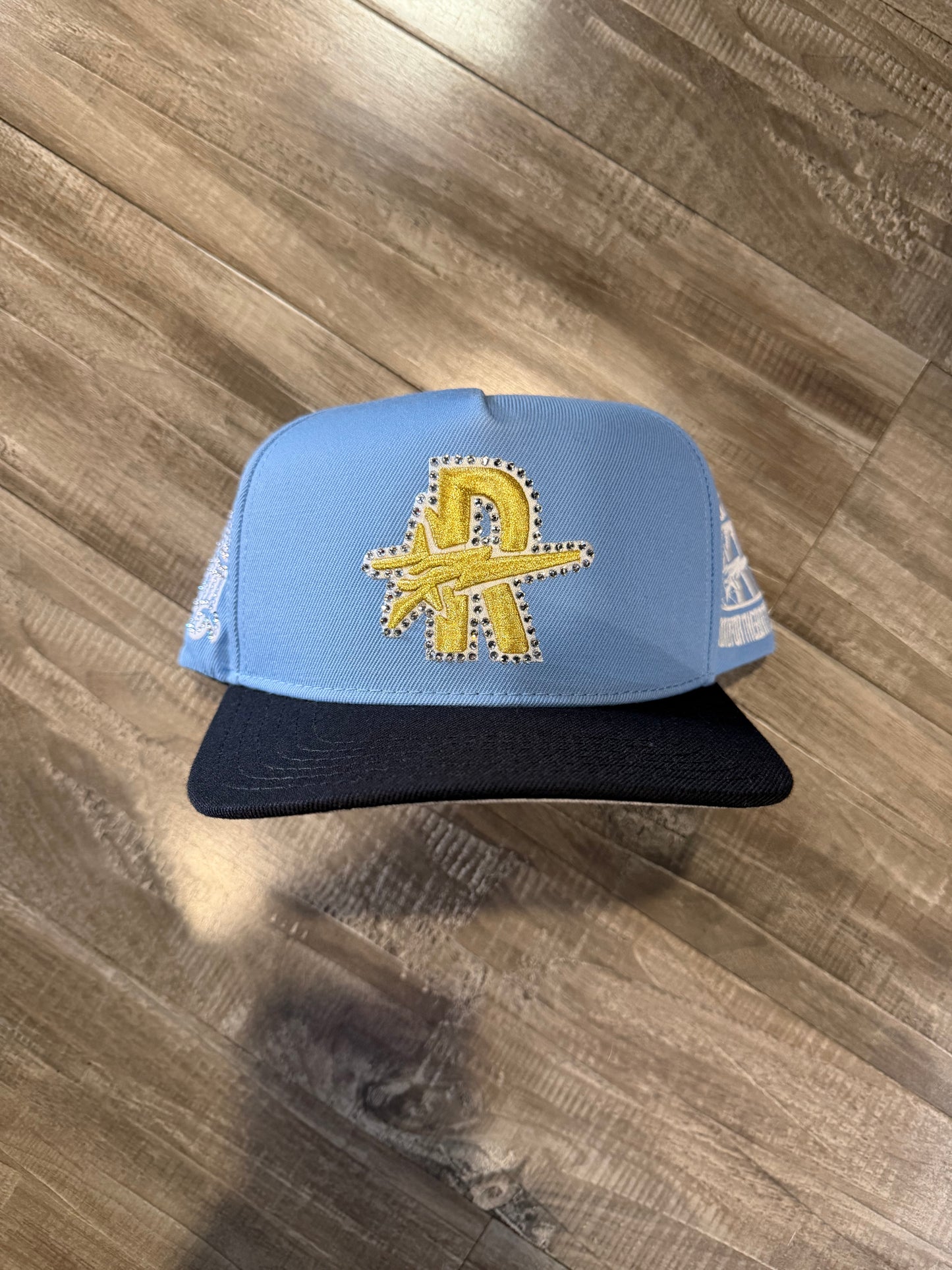 ROUGHPLAY Blue and Black Yellow Logo Hat