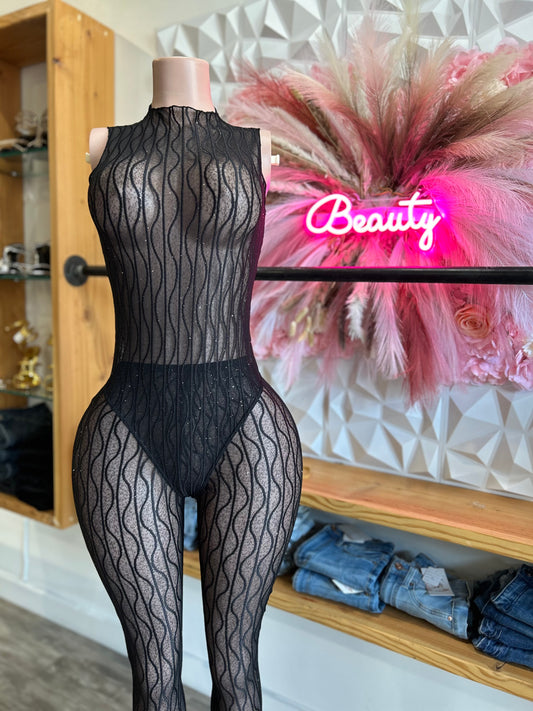 WOMEN’S BLACK SEAMLESS SET