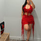 Vouge WOMEN’S Dreams Mini Skirt Set (red)