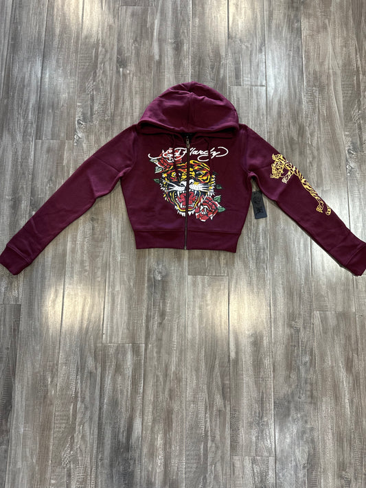 ED HARDY HOODIE (burgundy)