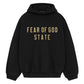 ESSENTIALS Black and Gold “State” Hoodie