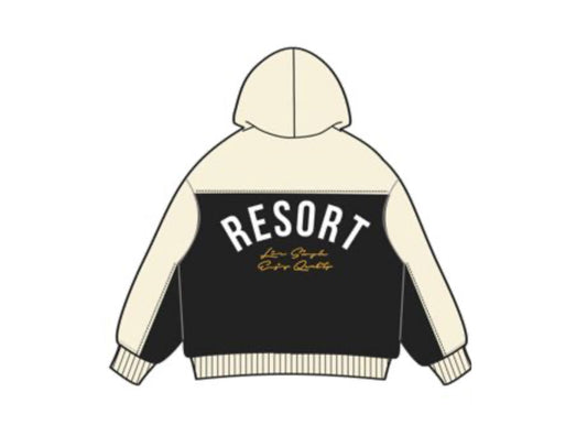 MR.WAVE Distressed Wave Hoodie (black)
