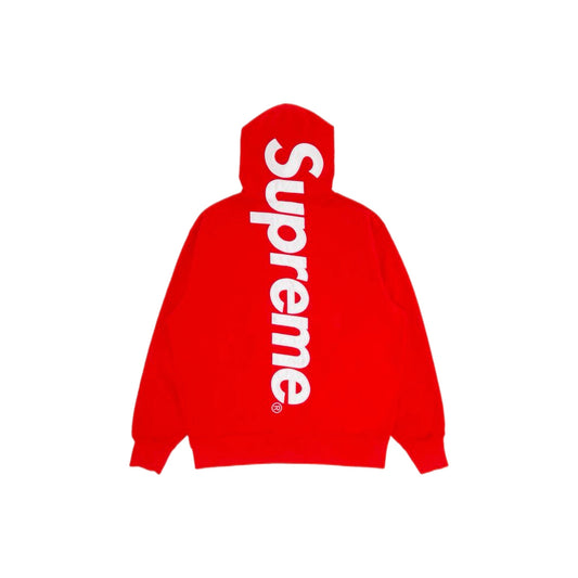 SUPREME Satin Applique Hooded Sweatshirt (red)