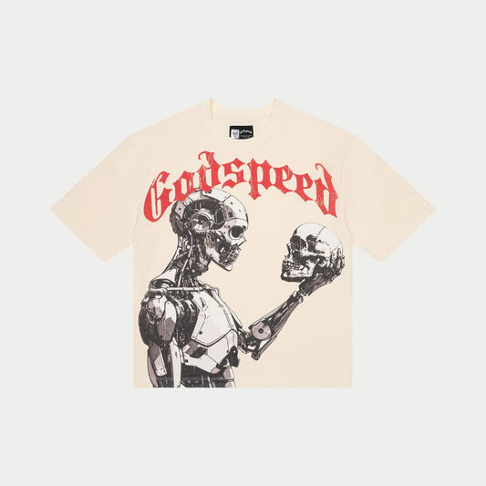 GODSPEED MANKIND VS AI T-Shirt (Bone)