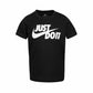 BOYS BLACK “JUST DO IT” TEE