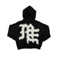 Mixed Emotions Black End Rhinestone hoodie