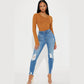 Sculpting Skinny Jeans - Light Blue Wash