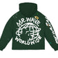 MR.WAVE Wave World Crop Hoodie (green)