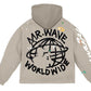 MR.WAVE Wave World Crop Hoodie (beige)