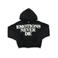 Mixed Emotions Black End Rhinestone hoodie