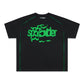 SP5DER Contrast Stitch Tee (black/green)