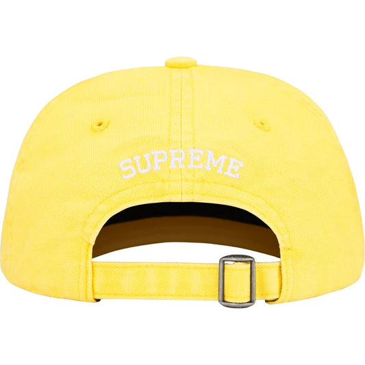 SUPREME Washed Canvas S Logo 6-Panel Yellow