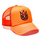CULT CLEAN SHIMUCHAN LOGO MESH BACK TRUCKER HAT (Coral)