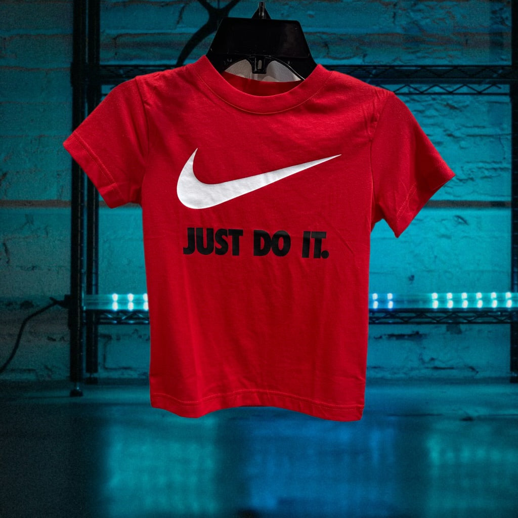 BOYS RED “JUST DO IT” TEE