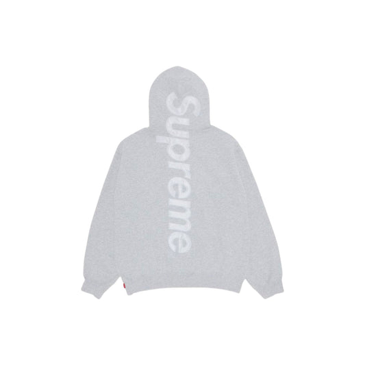 SUPREME Satin Applique Hooded Sweatshirt (grey)