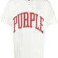 Purple Brand White “Collegiate” Tee