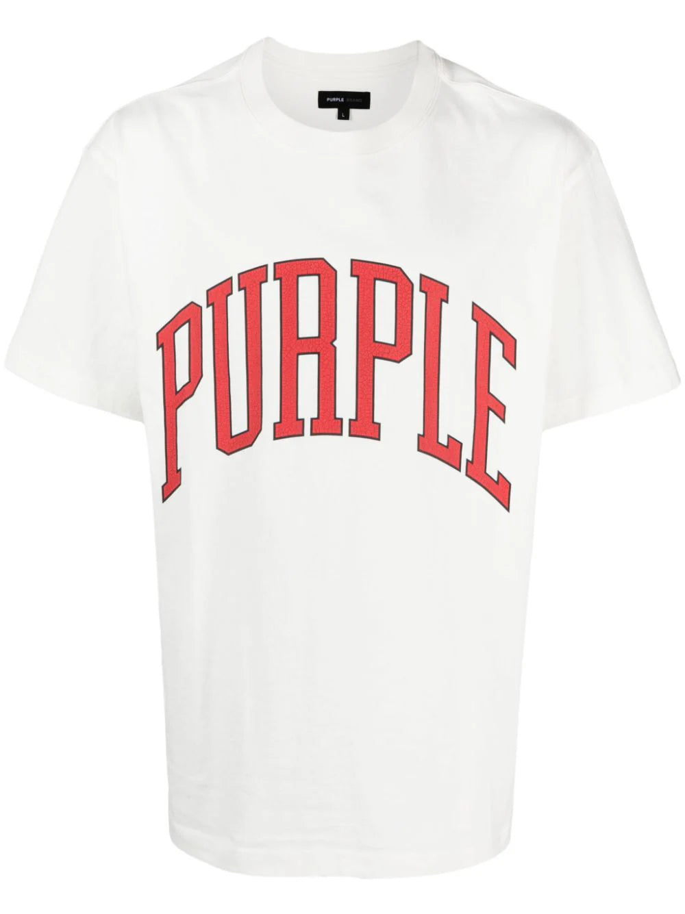 Purple Brand White “Collegiate” Tee