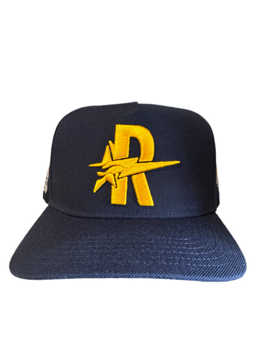 ROUGHPLAY Navy and Yellow Hat