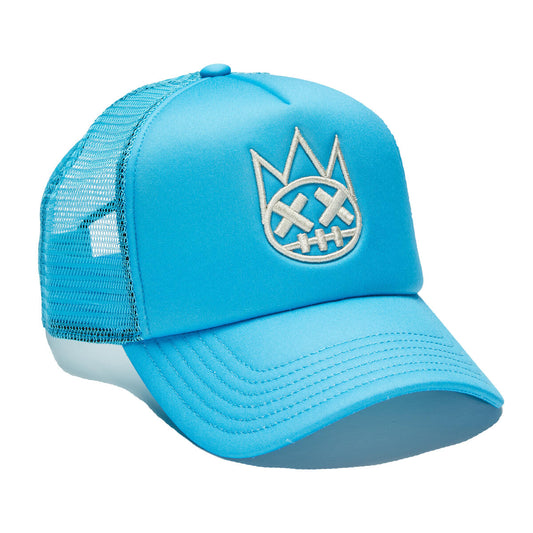 CULT CLEAN SHIMUCHAN LOGO MESH BACK TRUCKER HAT (Electric Blue)