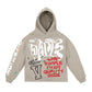 MR.WAVE Wave World Crop Hoodie (beige)