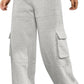 Women’s Fleece Cargo Pants (grey)