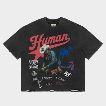 ALL HUMAN Love Me, Hate Me v2 Tee