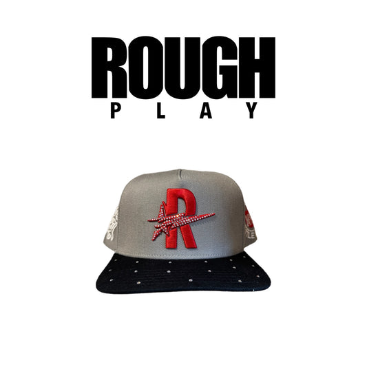 ROUGHPLAY Grey and Red Hat