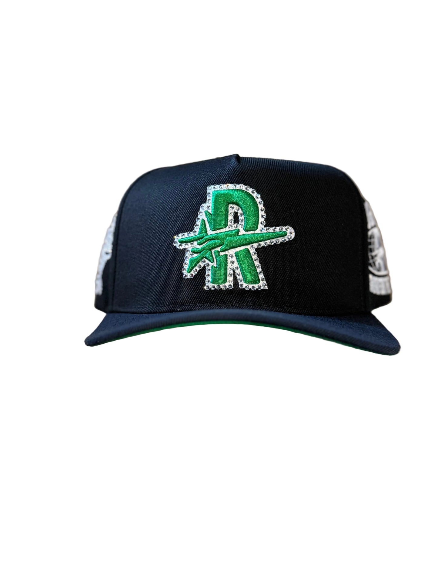 ROUGHPLAY Black and Green Logo Hat