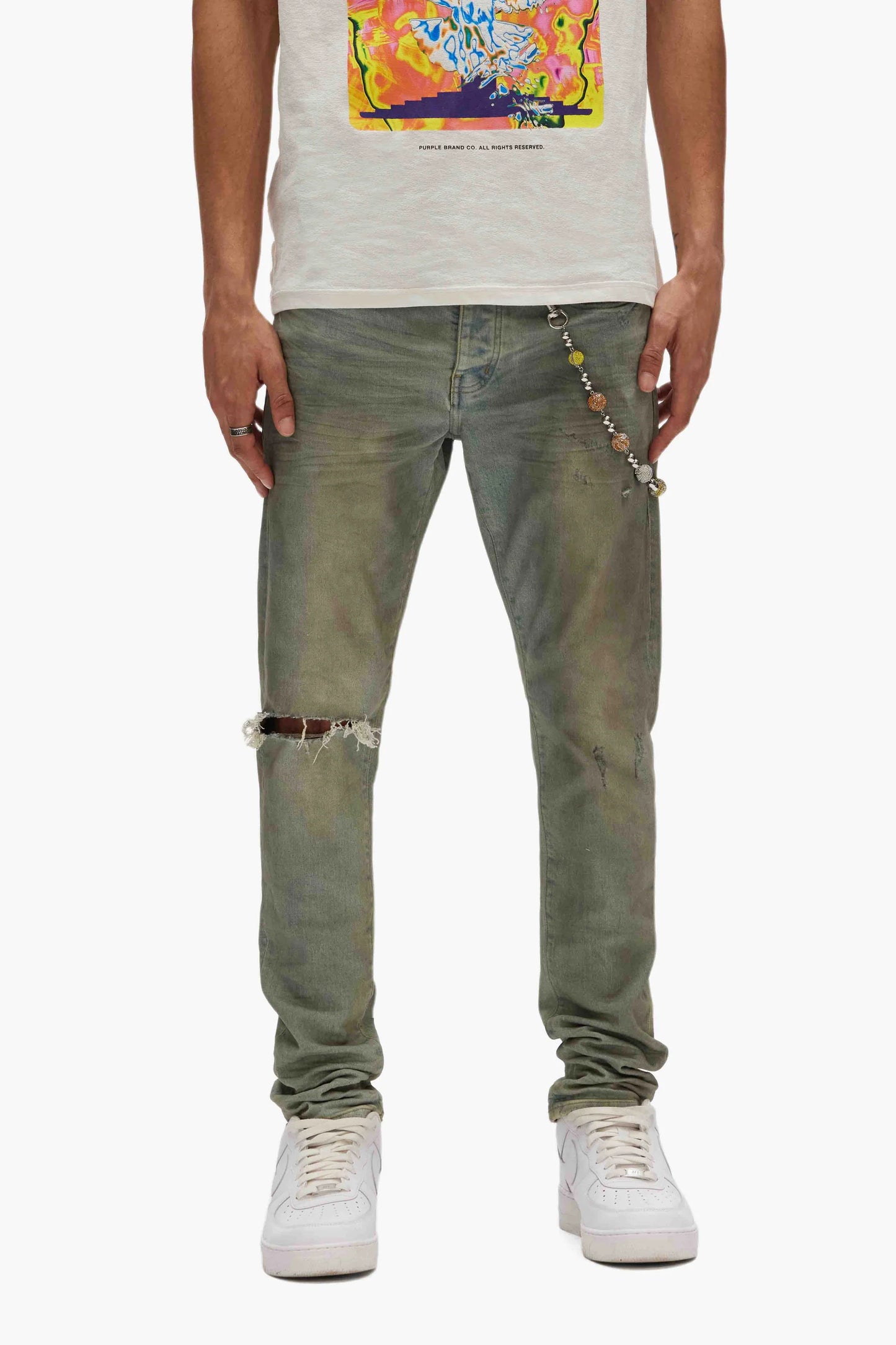 Purple Brand Light Dirty Wax Jeans