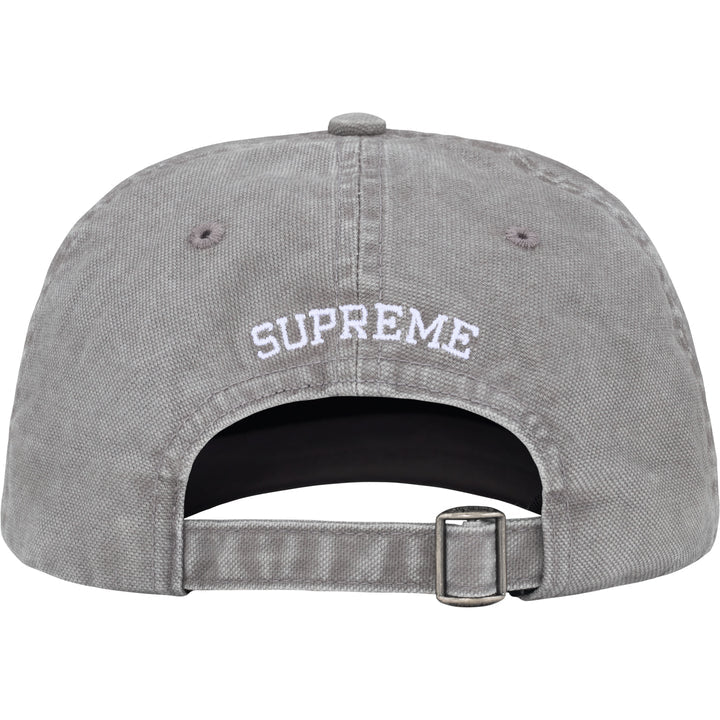 SUPREME Washed Canvas S Logo 6-Panel Grey