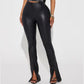 Bottoms Up Split Hem Legging - Black