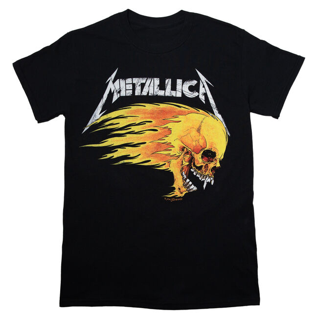 METALLICA FLAMING SKULL 1994 TOUR T-SHIRT