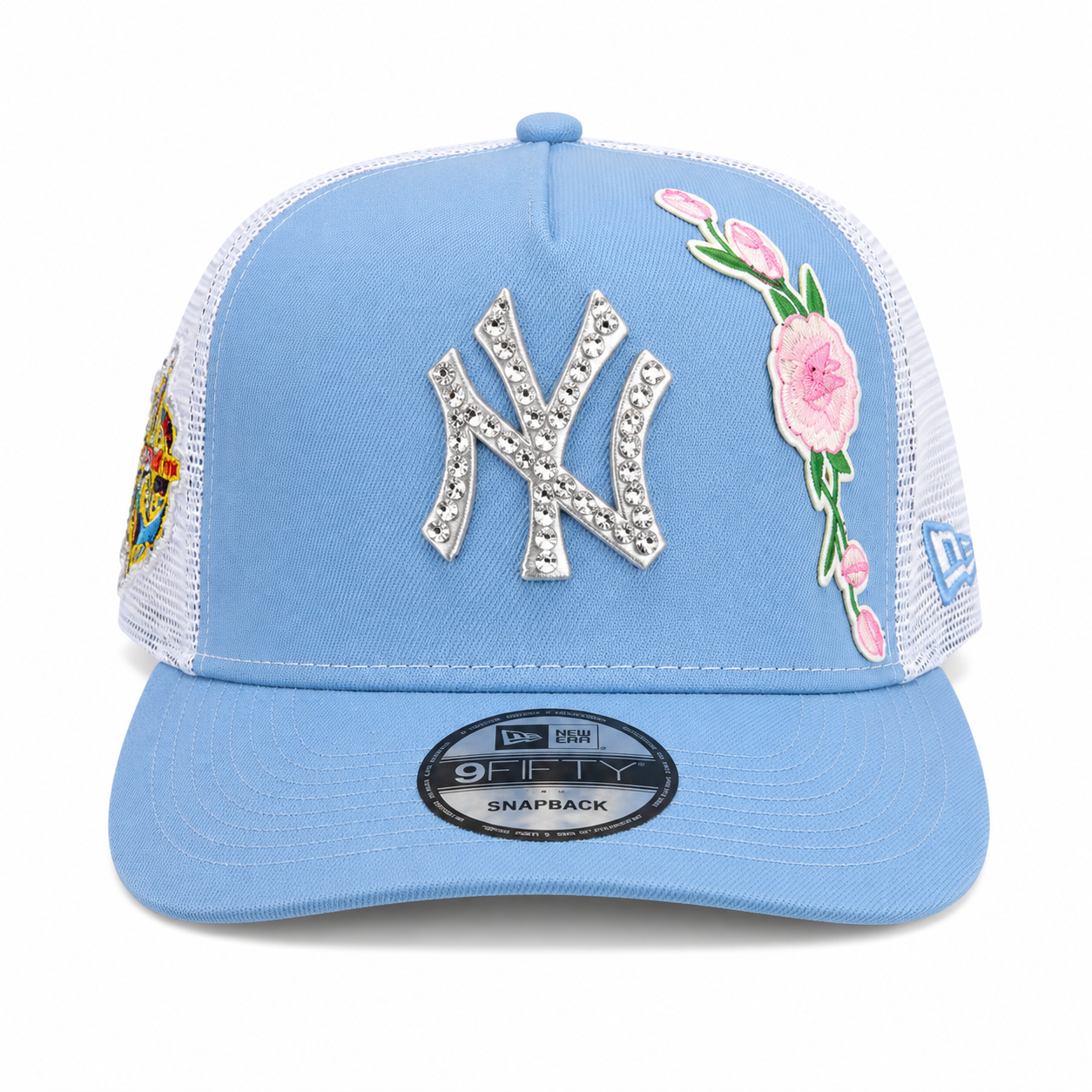 Polanco Caps New York Yankees Iced-Out Light Blue Hat
