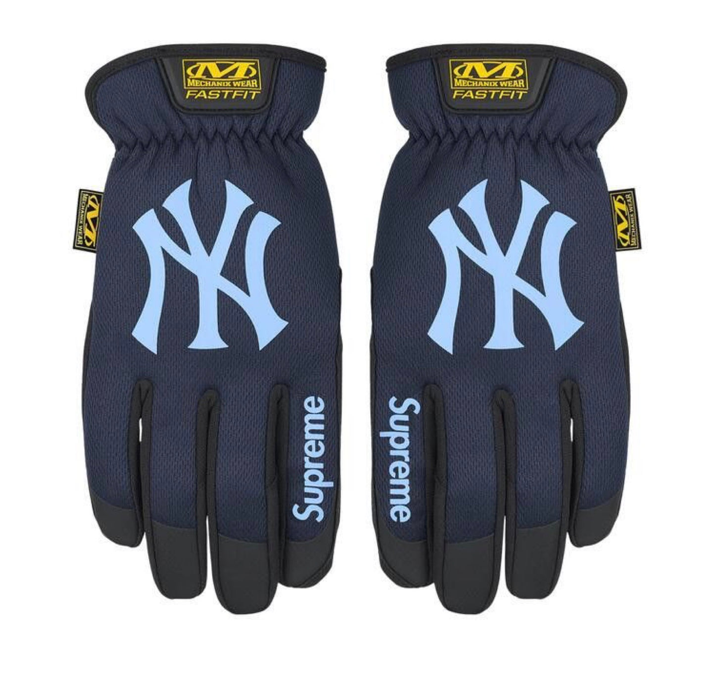Supreme Mechanix FastFit MLB Teams Gloves (Navy)