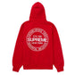SUPREME Immortal Circle Logo Hooded Sweatshirt (Red)