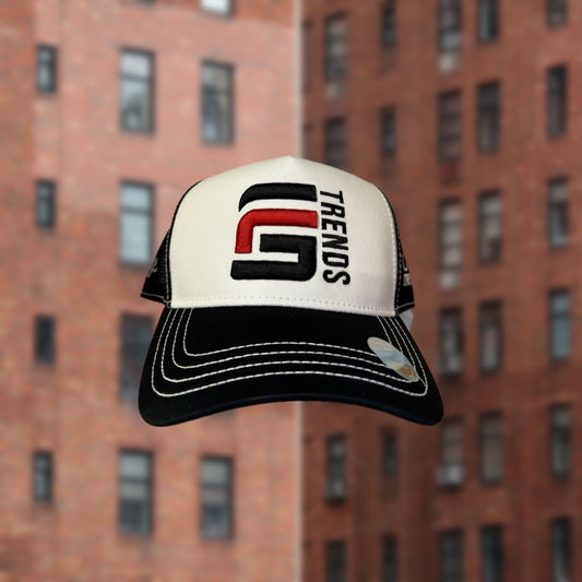 F&G Black and White Trucker SnapBack