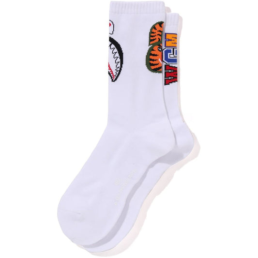 BAPE SHARK SOCKS (white)