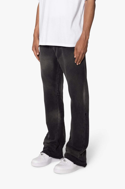 MNML Faded Bootcut Sweatpants (black)