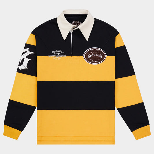 Godspeed Classic Field Rugby Shirt (Black Yellow)