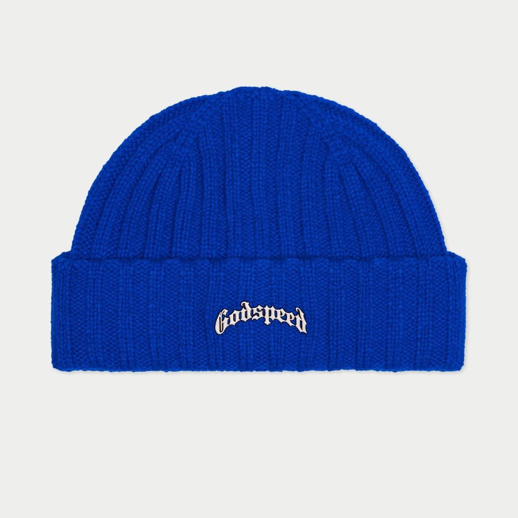GODSPEED OG Logo Emblem Beanie (cobalt)